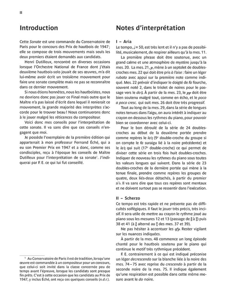 Henri Dutilleux: Sonate pour hautbois et piano: Oboe And Accomp.