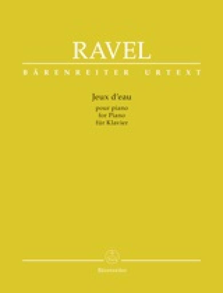Maurice Ravel: Jeux d'eau for Piano: Piano Solo