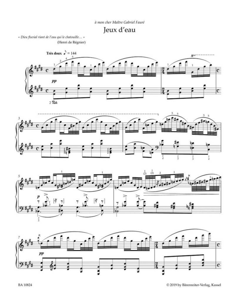 Maurice Ravel: Jeux d'eau for Piano: Piano Solo