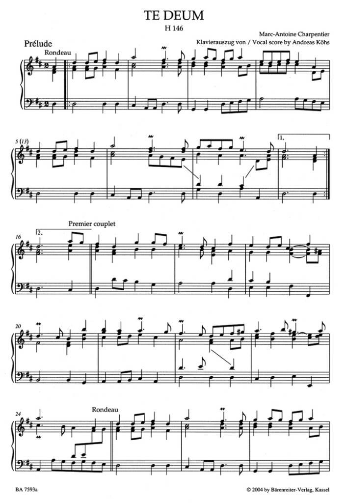 Marc-Antoine Charpentier: Te Deum: Chamber Ensemble