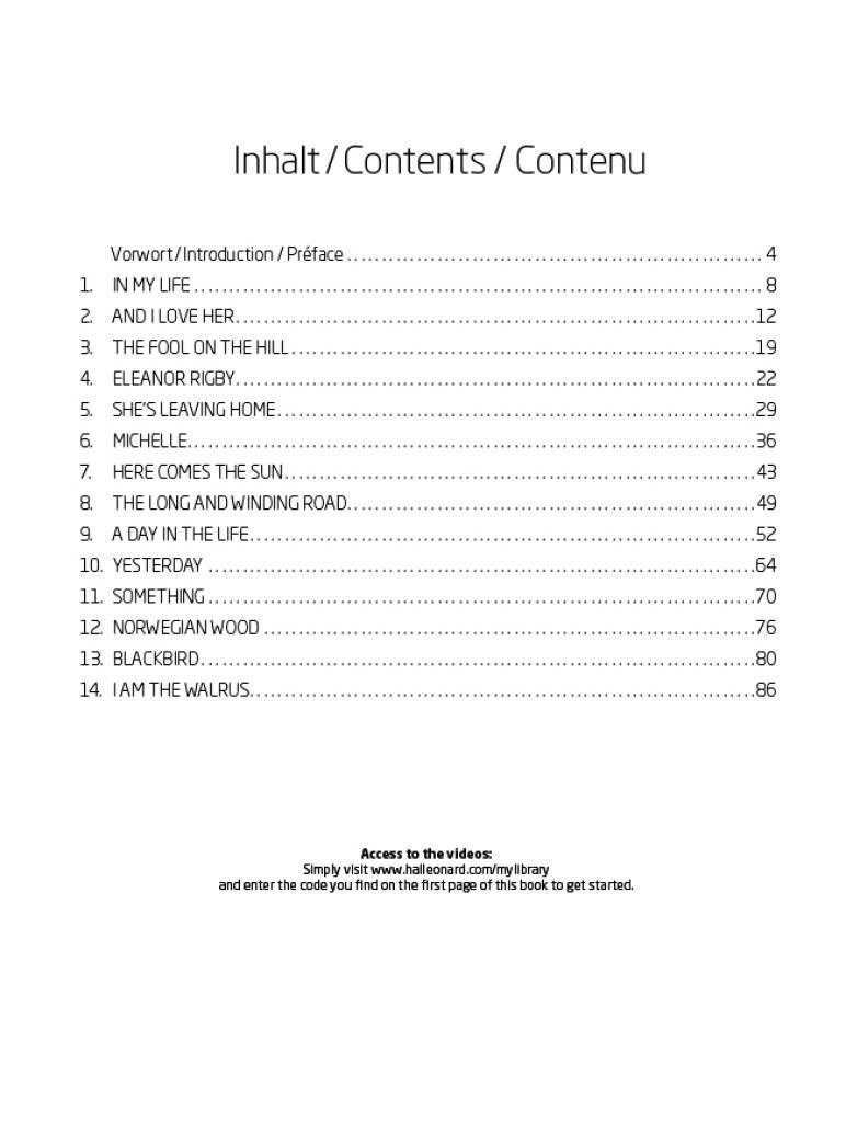 The Beatles: The Beatles Arranged by Dominic Miller: Guitar Solo