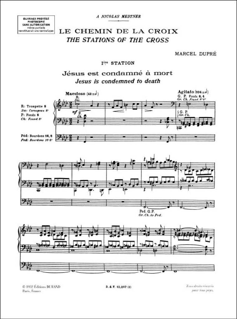Marcel Dupré: Le Chemin de la Croix Opus 29: Organ