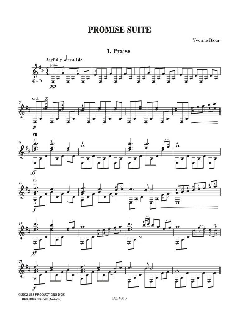 Yvonne Bloor: Promise: Guitar Solo