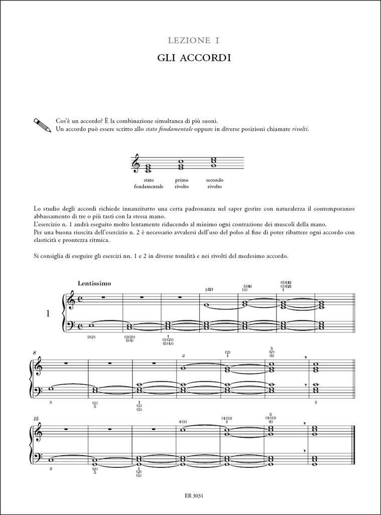 Pianoforte - Cenni di teoria, esercizi, repertorio
