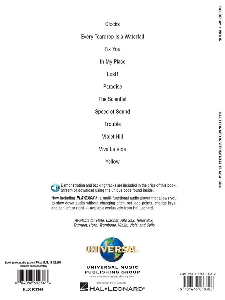 Coldplay: Coldplay: Violin Solo