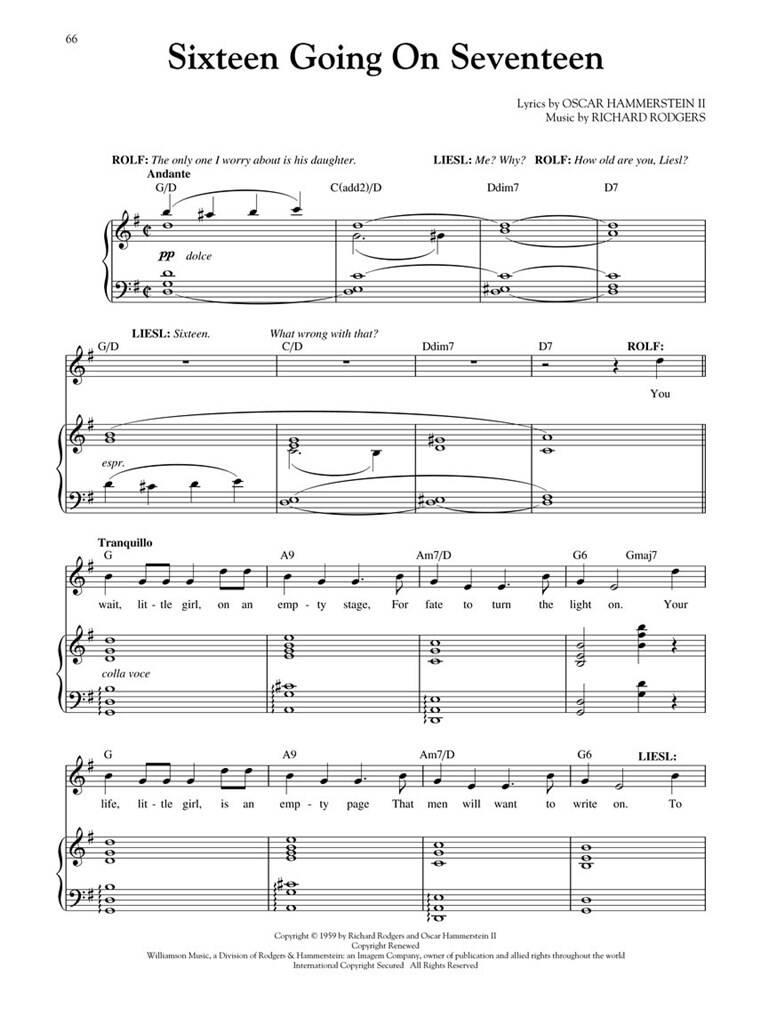 The Sound of Music: Vocal And Piano