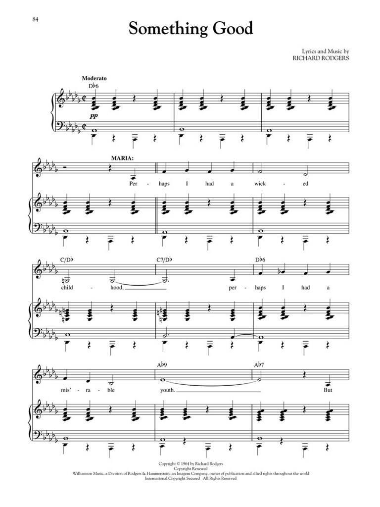 The Sound of Music: Vocal And Piano