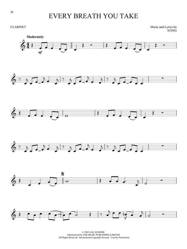 VH1's 100 Greatest Songs of Rock and Roll: Clarinet Solo