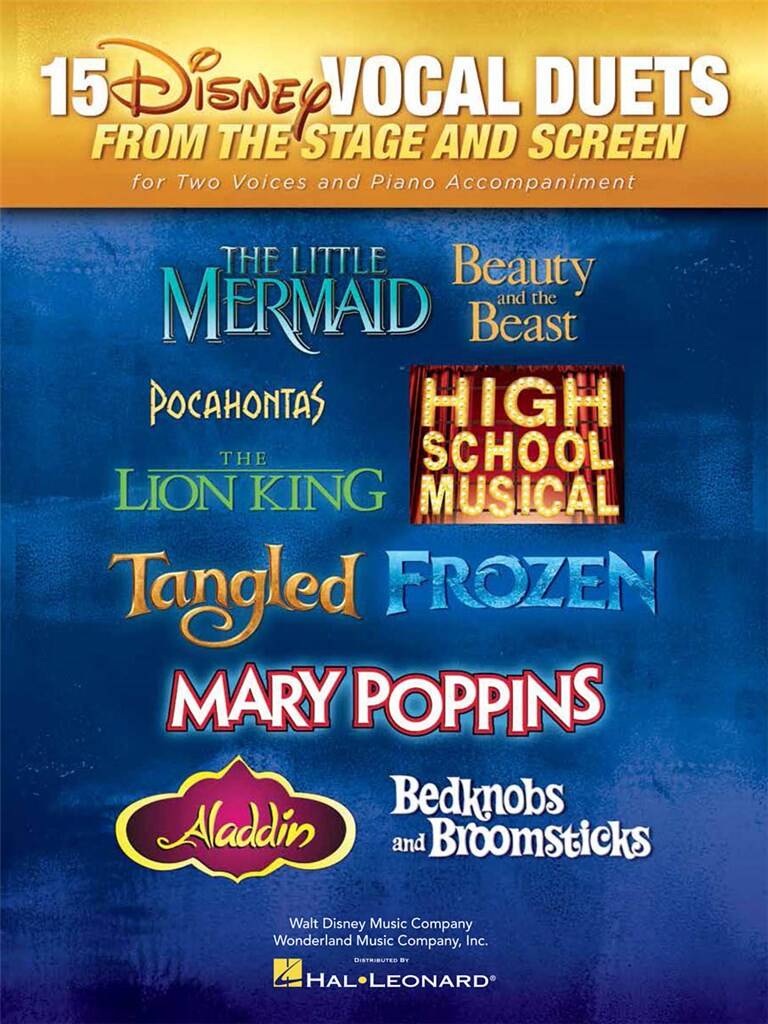 15 Disney Vocal Duets: Vocal Duets