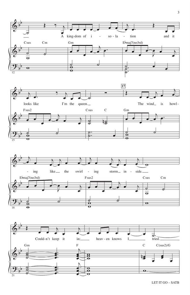 Let It Go: (Arr. Mac Huff): Mixed Choir And Accomp.