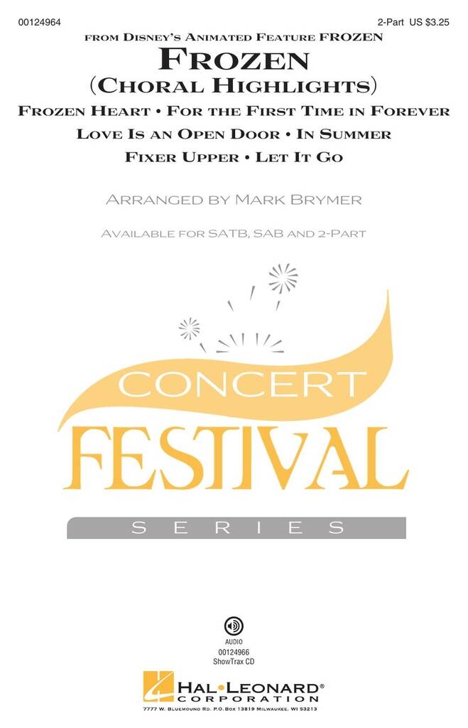 Frozen: (Arr. Mark Brymer): Upper Voices And Accomp.