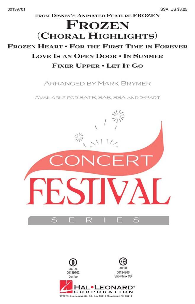 Frozen: (Arr. Mark Brymer): Upper Voices And Accomp.