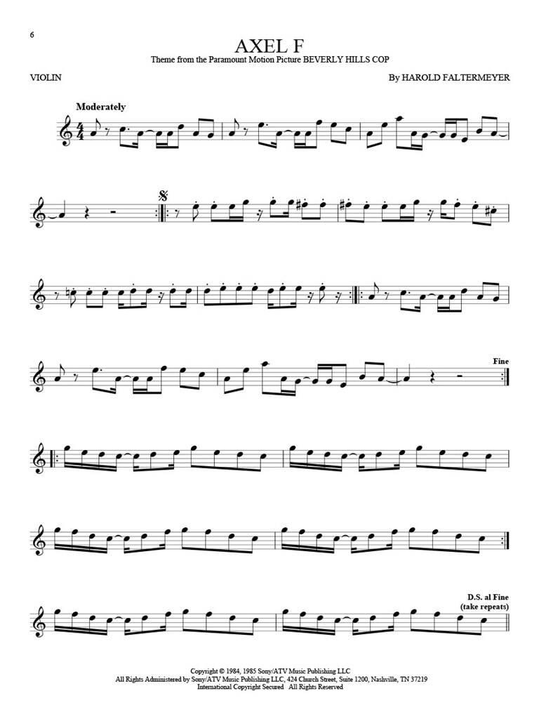 101 Movie Hits for Violin: Violin Solo