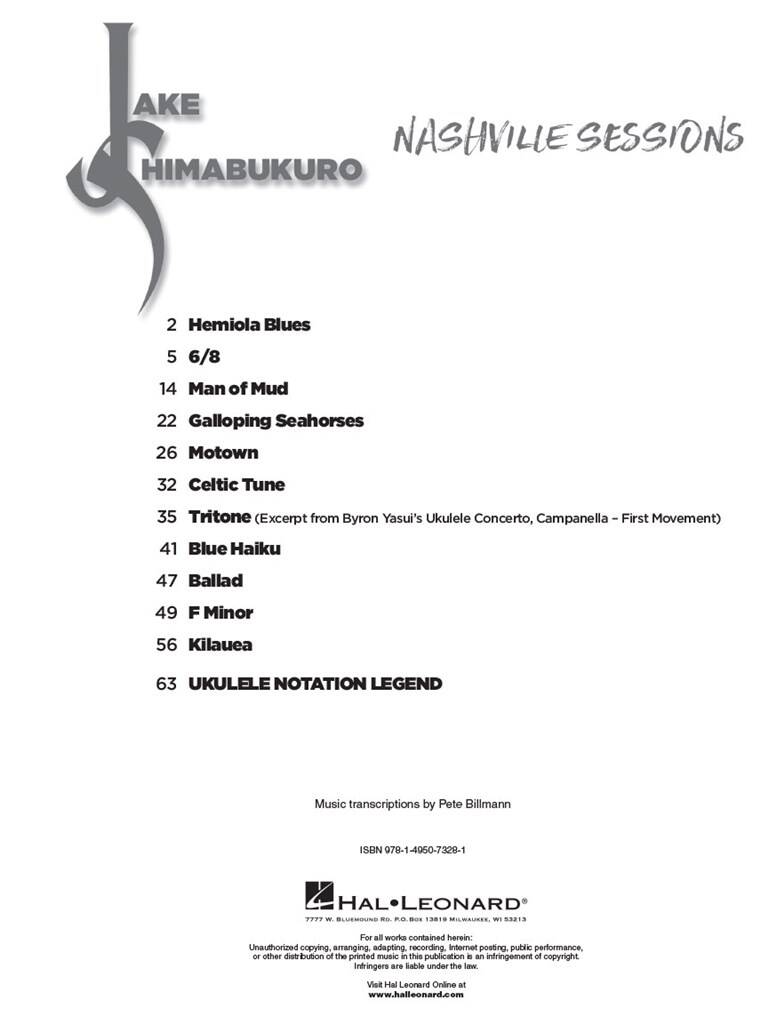 Jake Shimabukuro - Nashville Sessions: Ukulele Solo