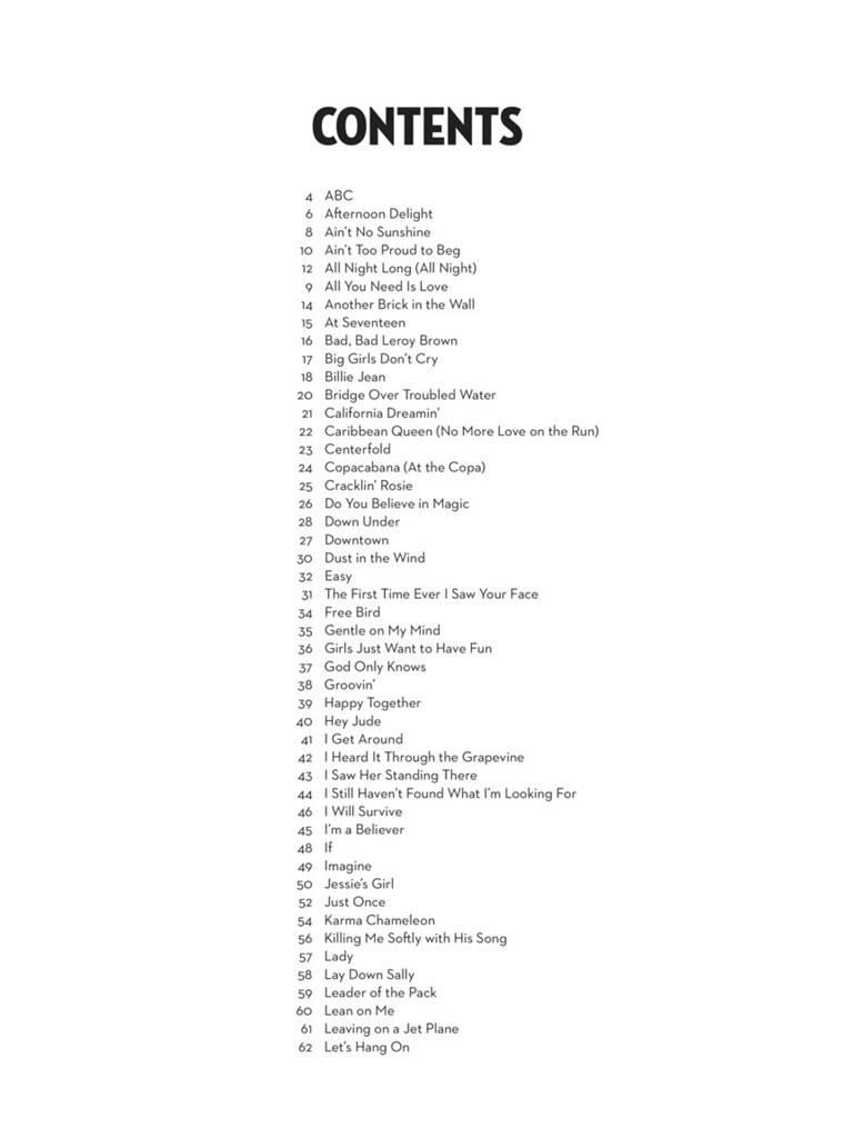 101 Popular Songs: Tenor Saxophone