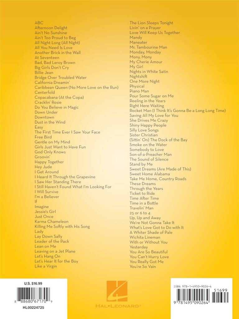 101 Popular Songs: Tenor Saxophone