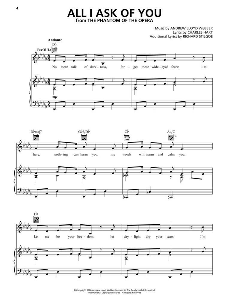 The Andrew Lloyd Webber Sheet Music Collection: Piano, Vocal And Guitar