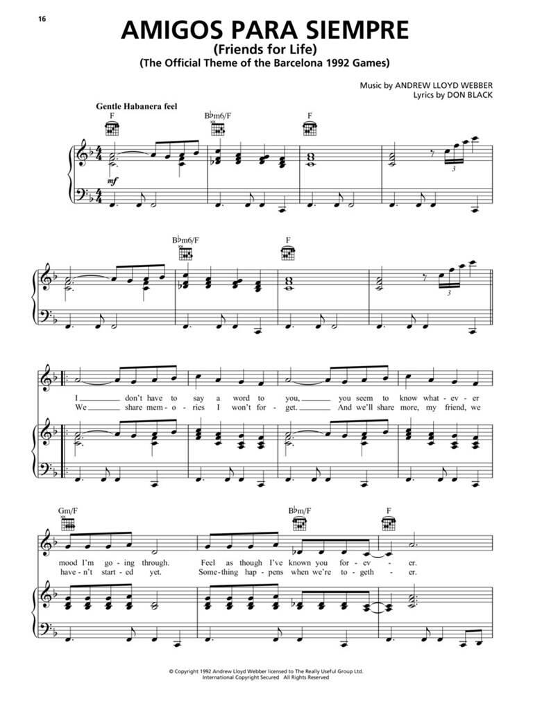 The Andrew Lloyd Webber Sheet Music Collection: Piano, Vocal And Guitar