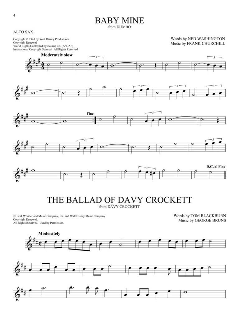 101 Disney Songs: Alto Saxophone