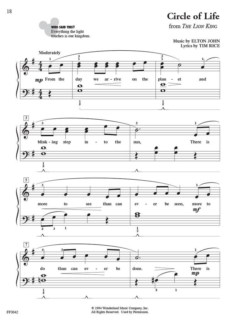 ChordTime Piano Disney