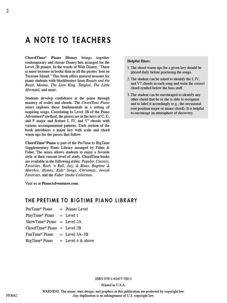 ChordTime Piano Disney