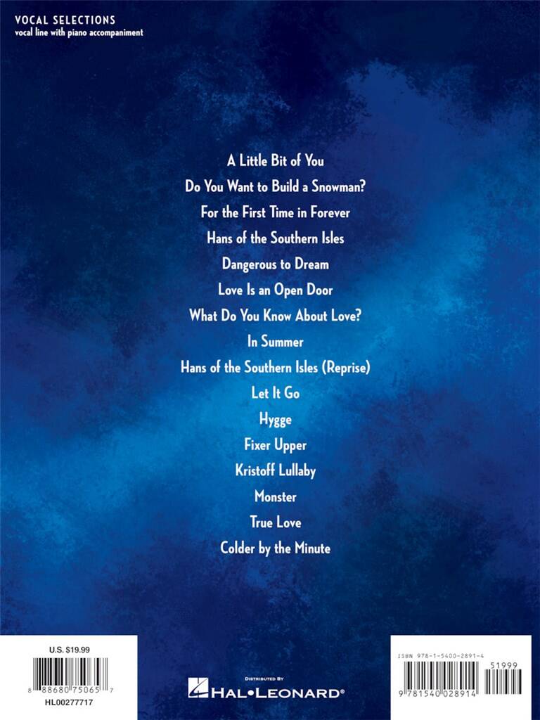 Frozen: Vocal And Piano