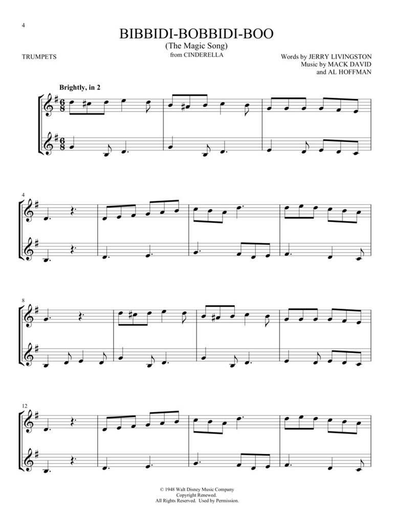 Disney Songs: (Arr. Mark Phillips): Trumpet Duet