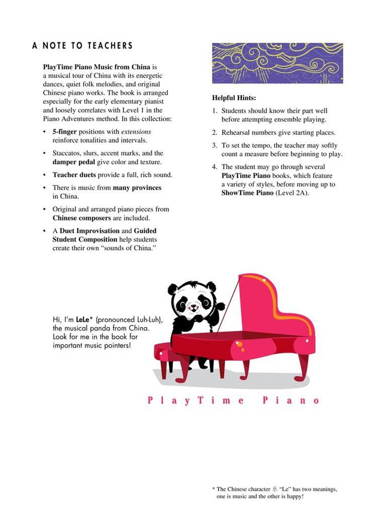 PlayTime Piano Music from China