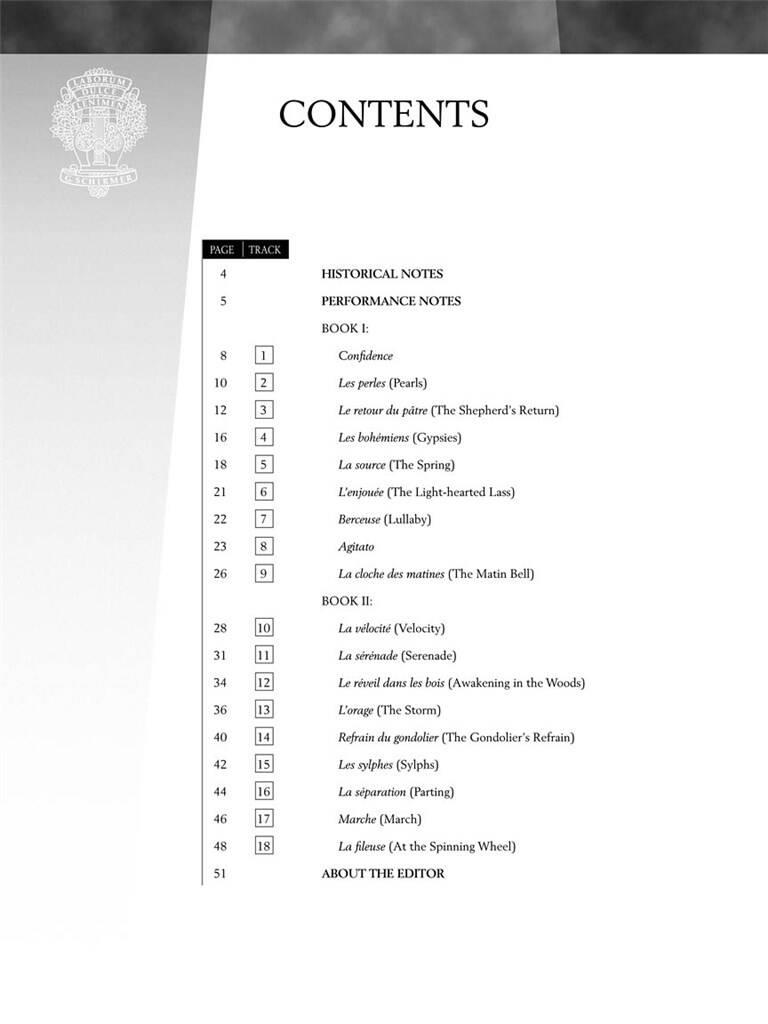William Westney: 18 Characteristic Studies, Op. 109: Piano And Accomp.