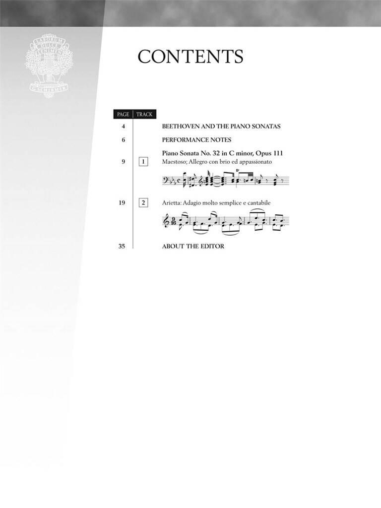 Beethoven: Sonata No. 32 in C Minor, Opus 111: Piano Solo