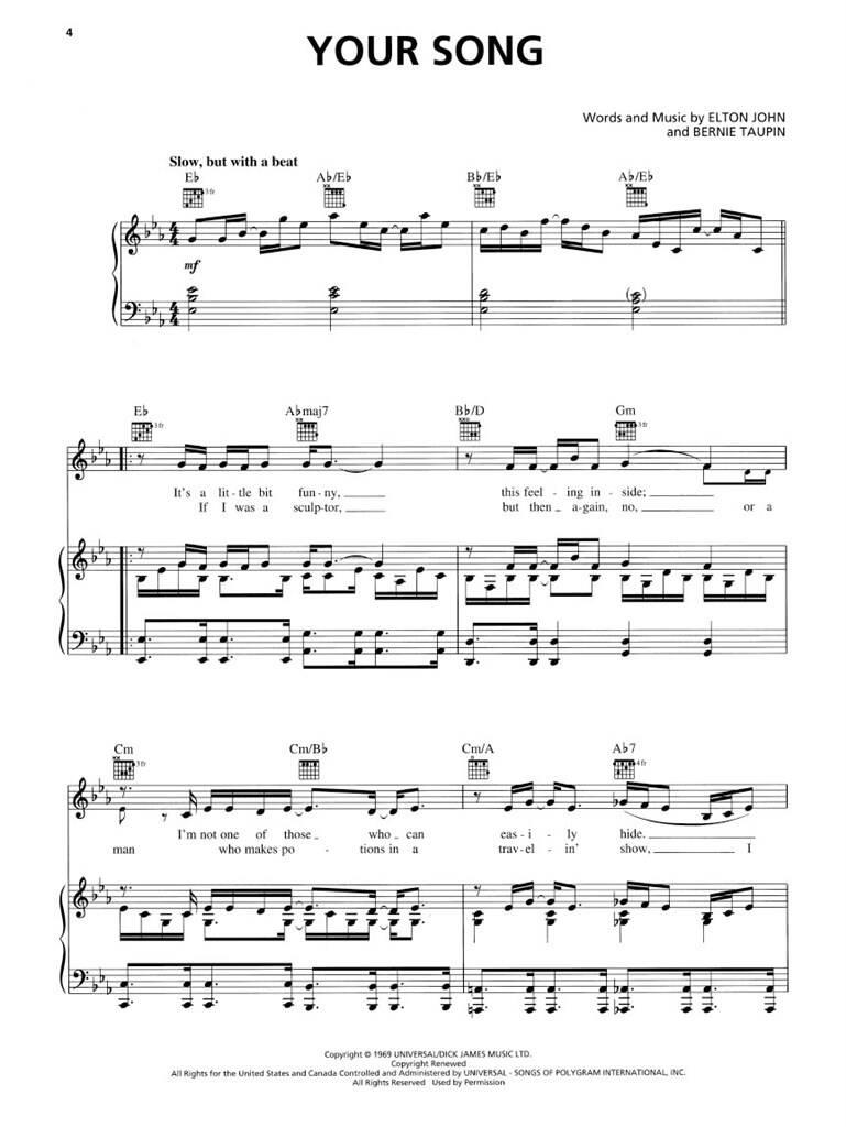 Elton John: Elton John - Greatest Hits 1970-2002: Piano, Vocal And Guitar