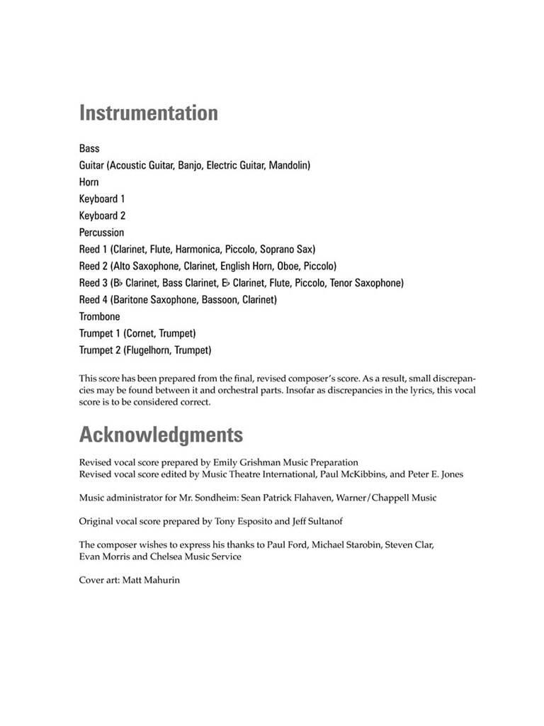 Stephen Sondheim: Stephen Sondheim - Assassins: Vocal Solo