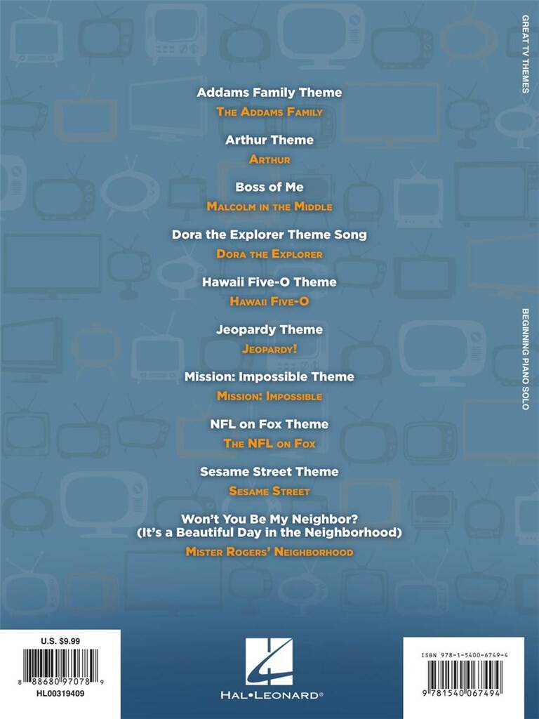 Great TV Themes: Piano Solo