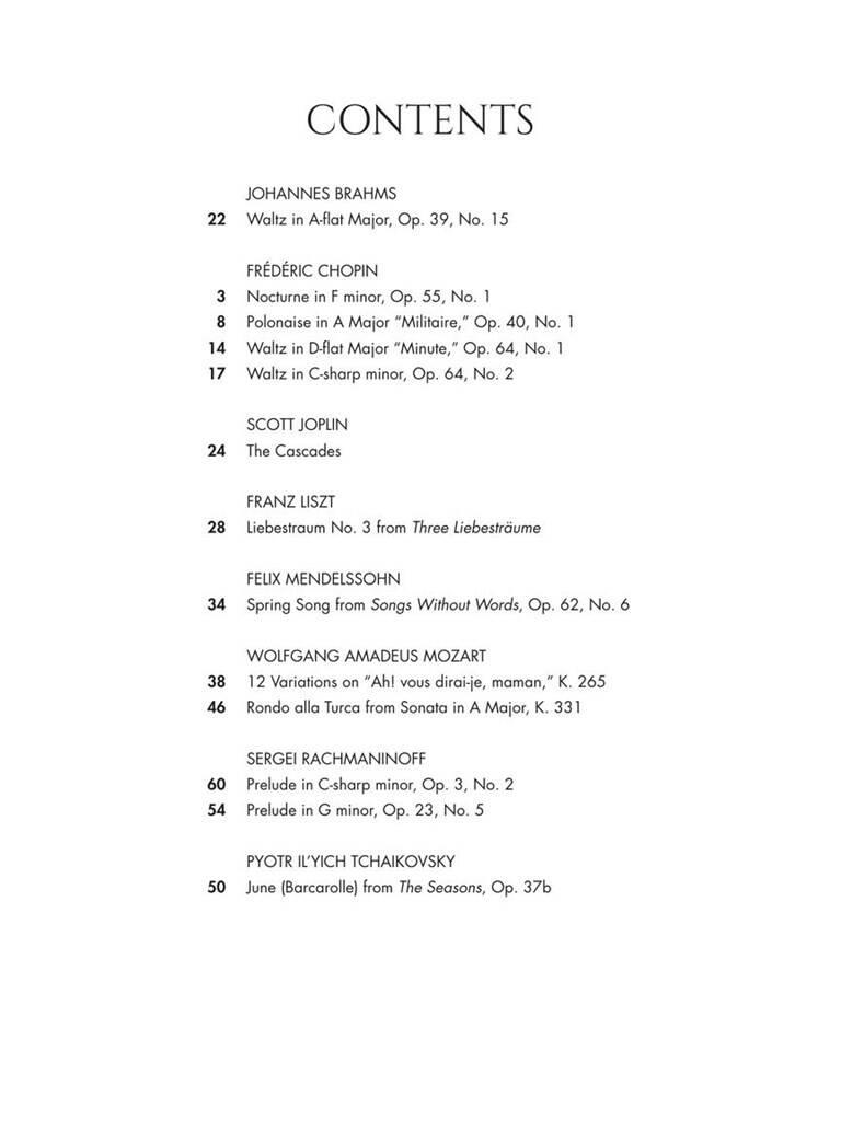 Classical Piano Masters - Upper Intermediate Level: Piano Solo