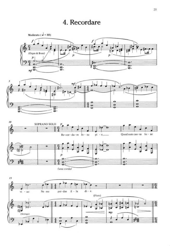 Andrew Lloyd Webber: Requiem: Mixed Choir And Accomp.