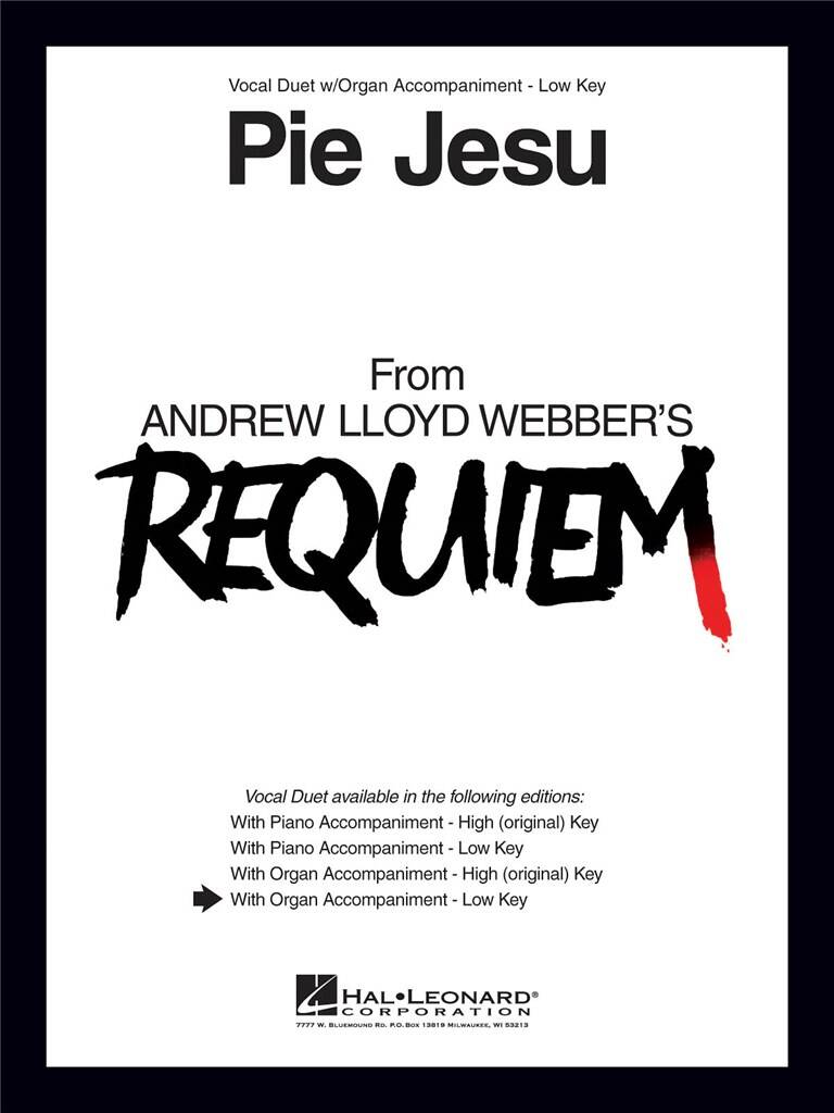 Andrew Lloyd Webber: Pie Jesu (from Requiem): Vocal Duets