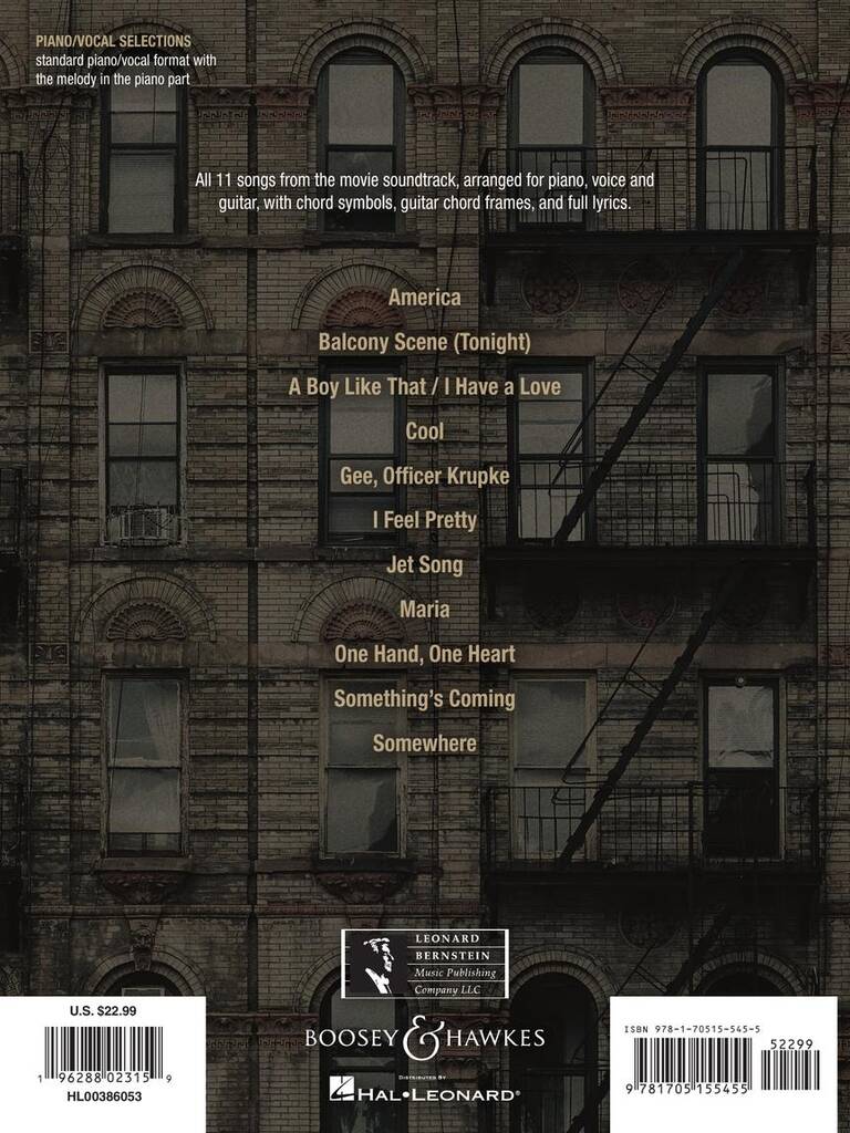 West Side Story-Vocal Selections: Piano, Vocal And Guitar