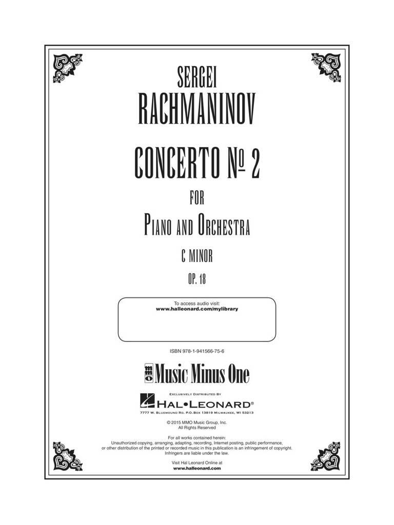 Rachmaninov - Concerto No. 2 in C Minor, Op. 18: Piano Solo