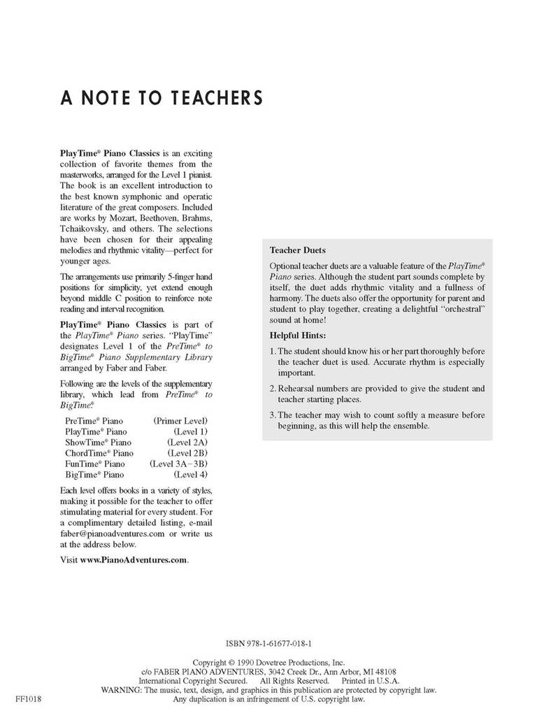 PlayTime Piano Classics