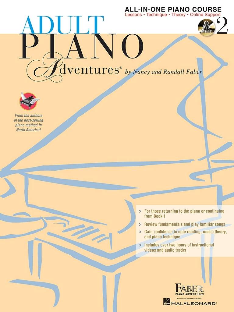 Adult Piano Adventures All-in-One Book 2 + CD
