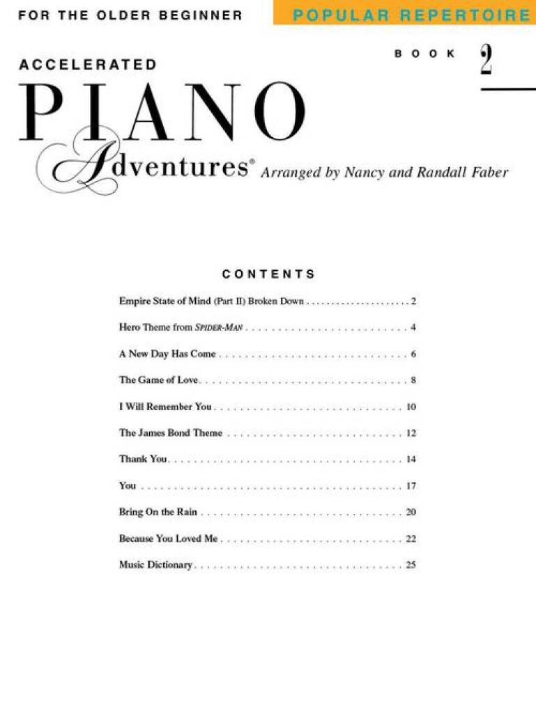 Piano Adventures for the Older Beginner Rep. Bk 2