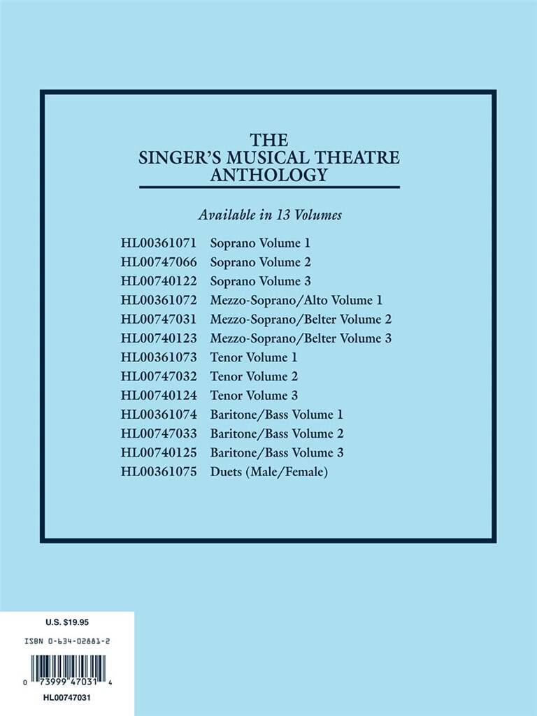 The Singer's Musical Theatre Anthology - Volume 2: (Arr. Richard Walters): Vocal And Piano