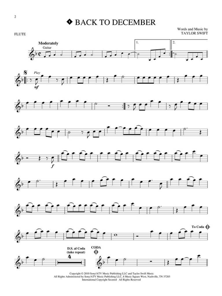 Taylor Swift: Taylor Swift - 2nd Edition: Flute Solo