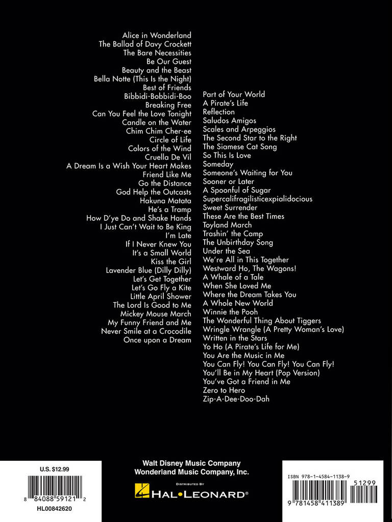 The Big Book of Disney Songs: Violin Solo