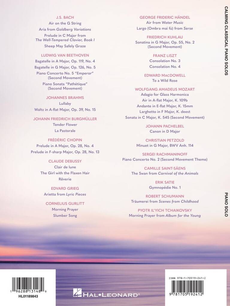 Calming Classical Piano Solos: Piano Solo