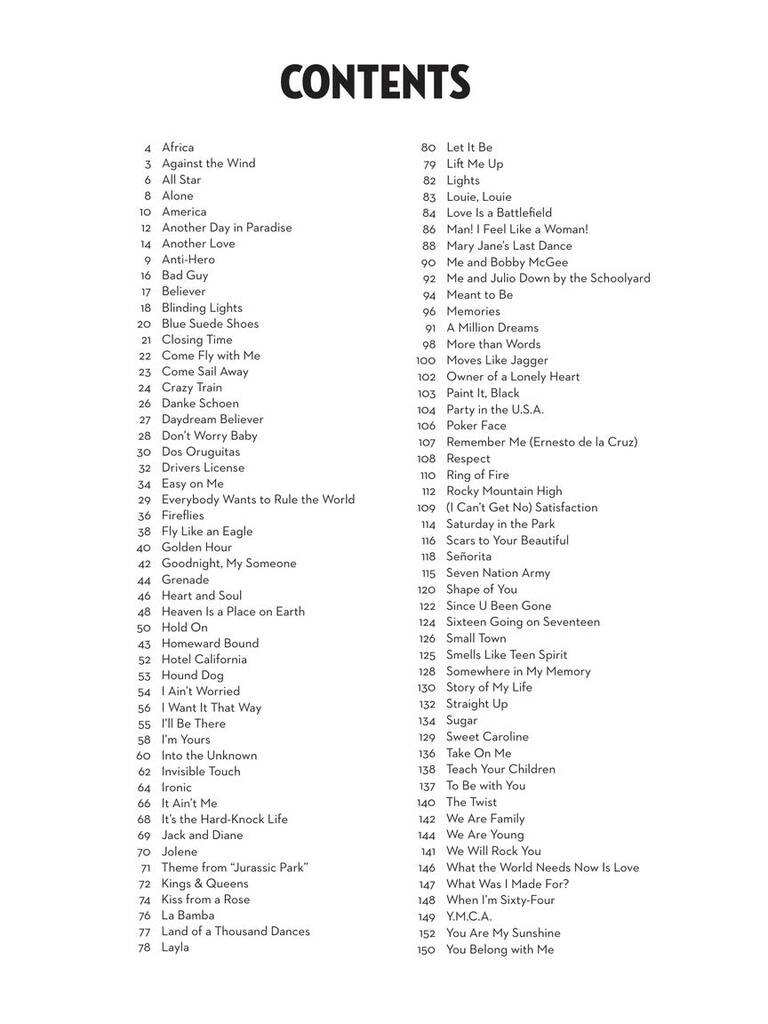 101 Simple Songs: Flute Solo