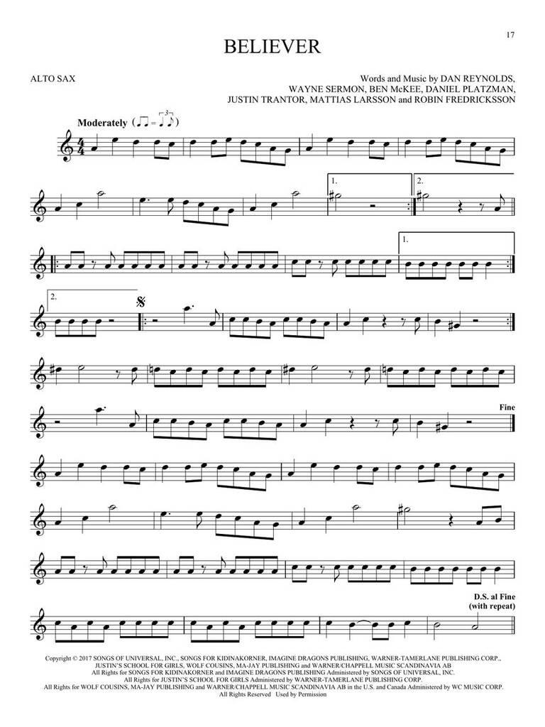 101 Simple Songs: Alto Saxophone