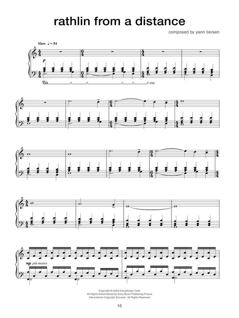 Yann Tiersen - Rathlin from a Distance: Piano Solo
