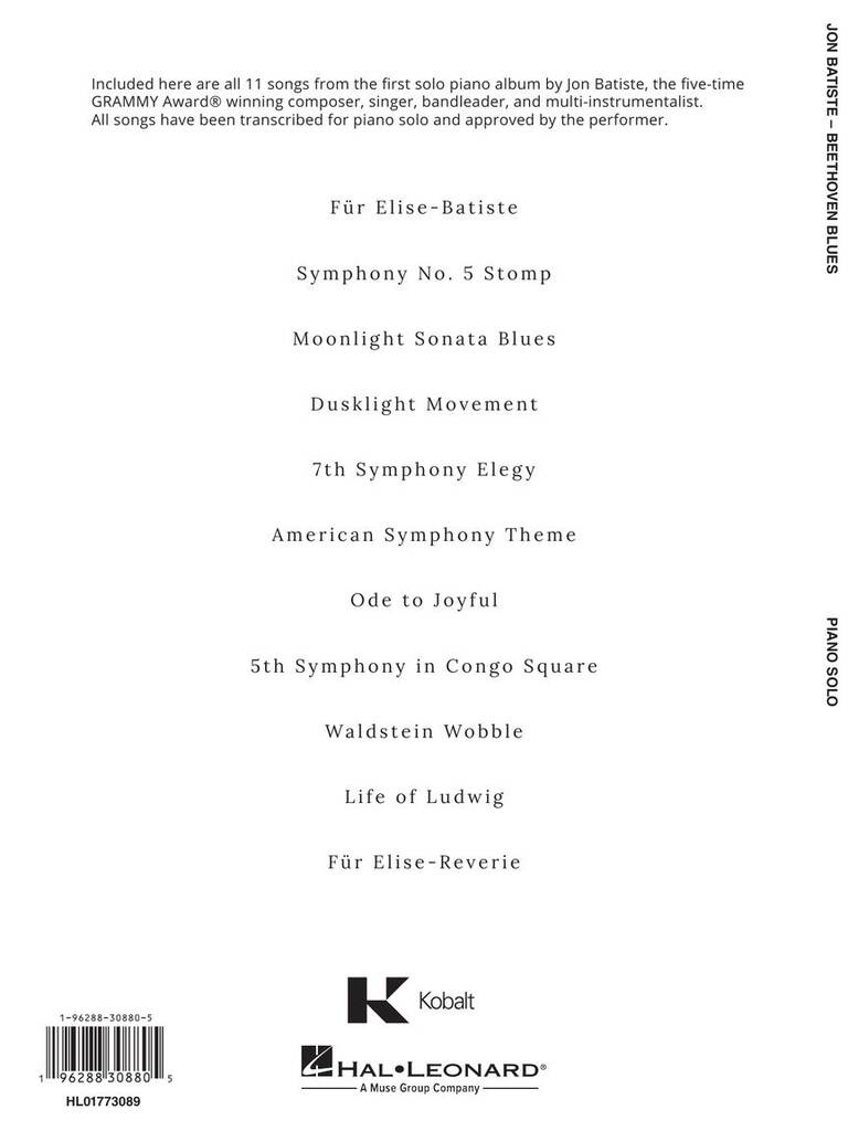 Jon Batiste: Jon Batiste - Beethoven Blues: Piano Solo