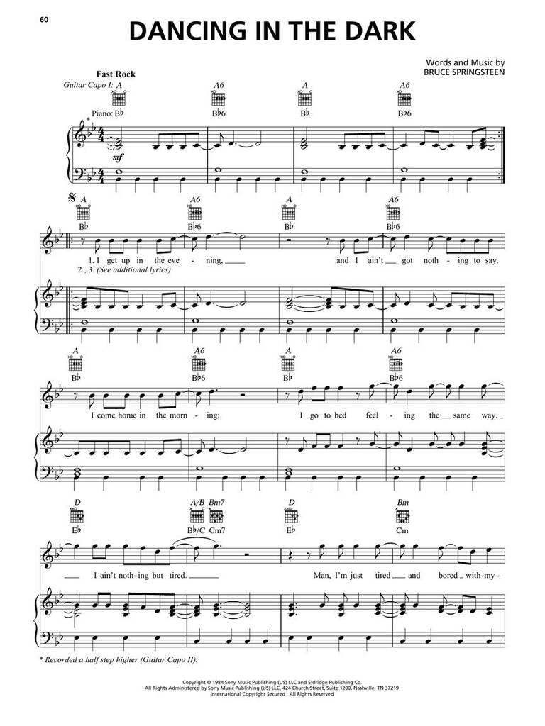 Bruce Springsteen: Bruce Springsteen Sheet Music Collection: Piano, Vocal And Guitar